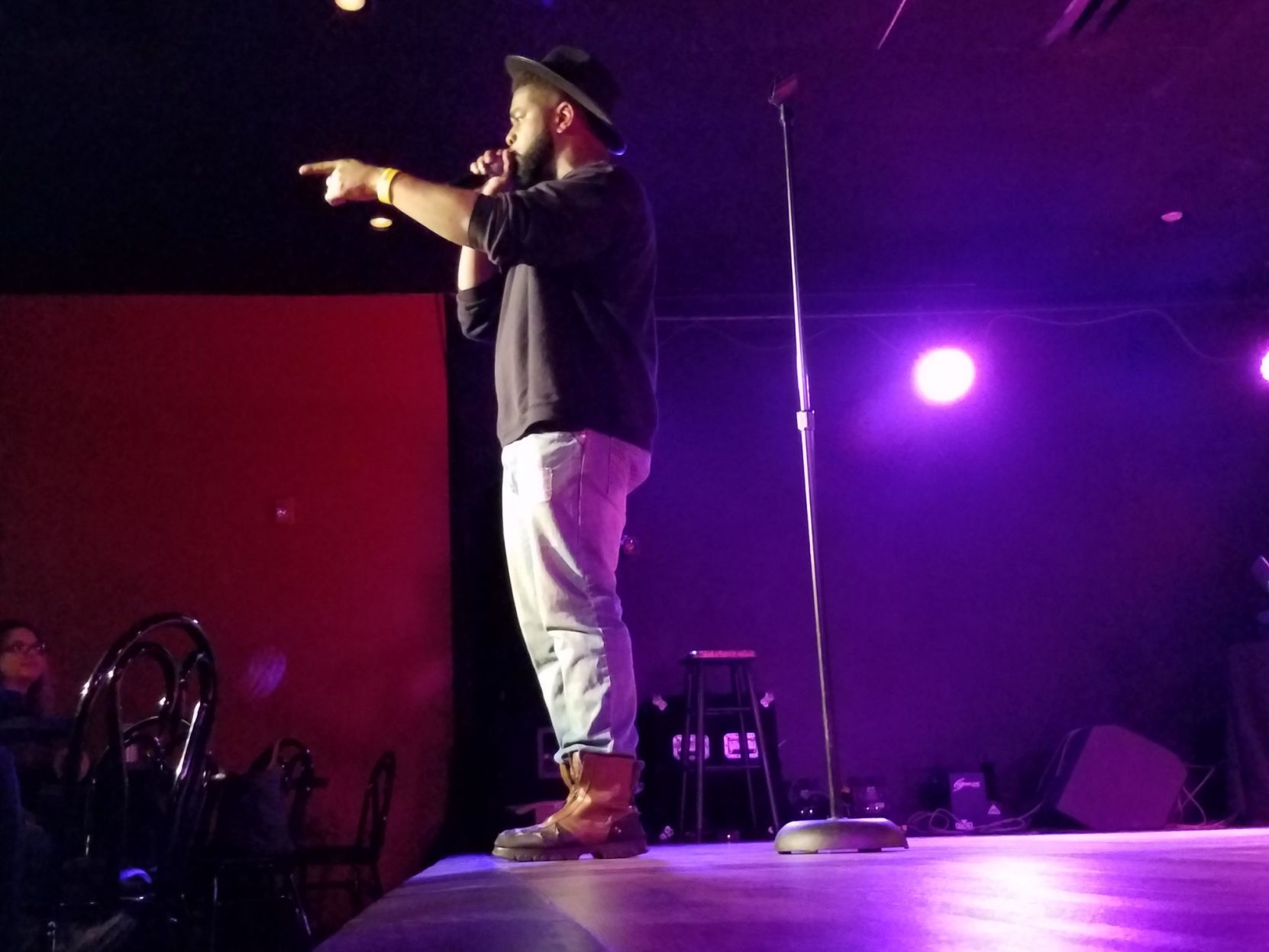 Tony Styxx performing during VOCAB at White Rabbit Cabaret